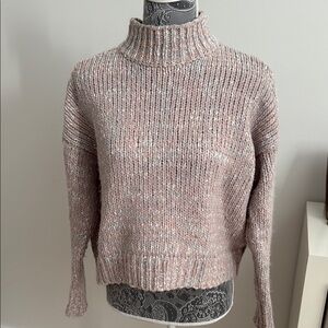 Cozy Pink Turtleneck Sweater